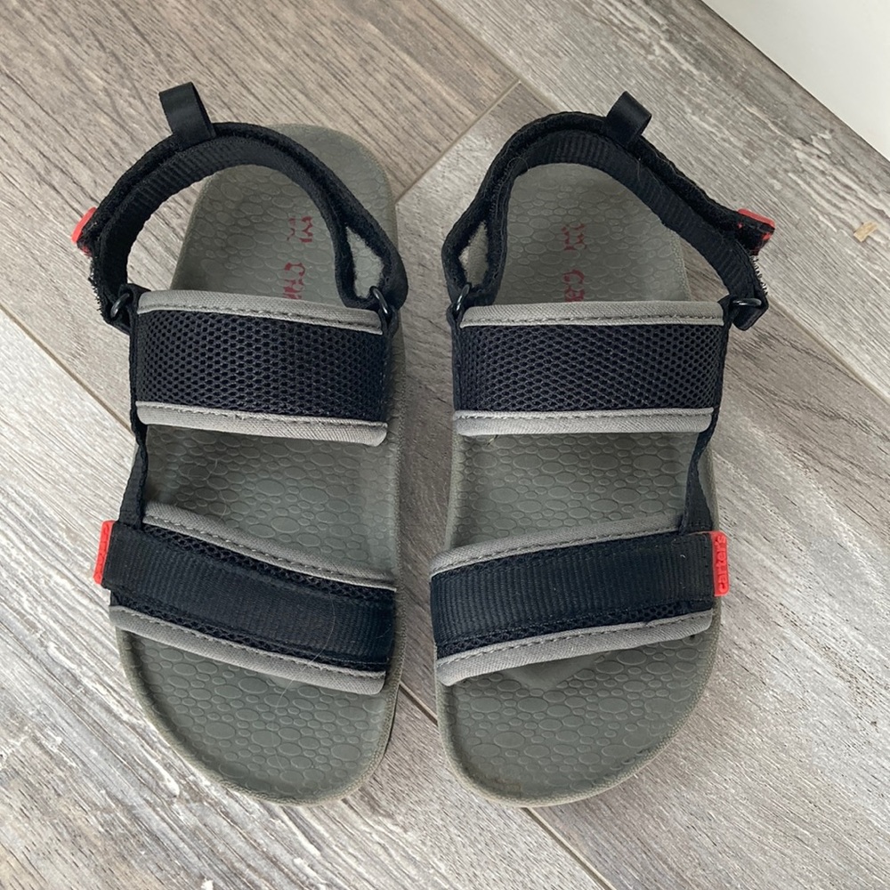 Boys Carters Black & Grey Sandals
